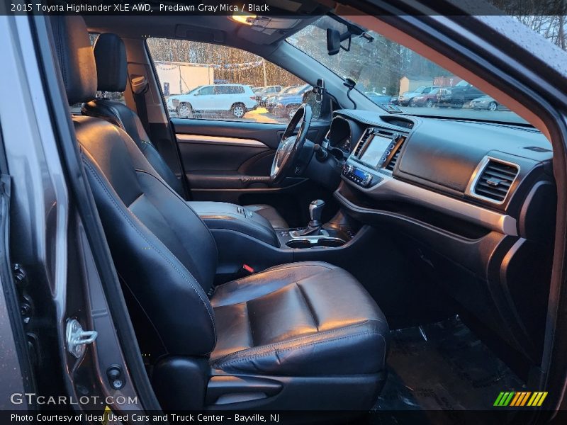 Predawn Gray Mica / Black 2015 Toyota Highlander XLE AWD
