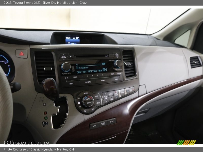 Silver Sky Metallic / Light Gray 2013 Toyota Sienna XLE