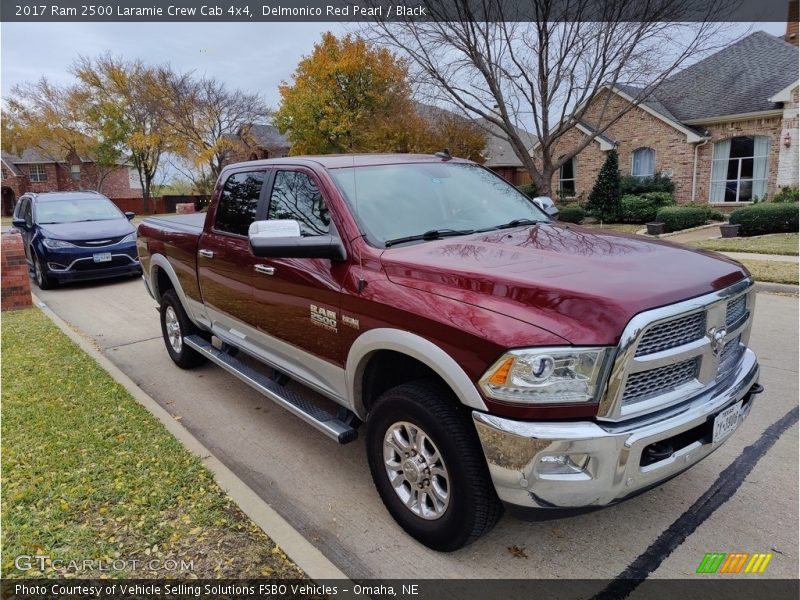 Delmonico Red Pearl / Black 2017 Ram 2500 Laramie Crew Cab 4x4