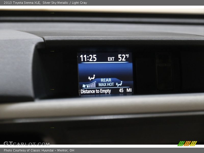 Silver Sky Metallic / Light Gray 2013 Toyota Sienna XLE