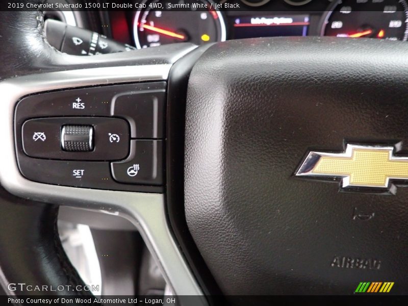 Summit White / Jet Black 2019 Chevrolet Silverado 1500 LT Double Cab 4WD