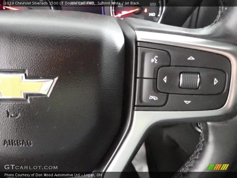Summit White / Jet Black 2019 Chevrolet Silverado 1500 LT Double Cab 4WD