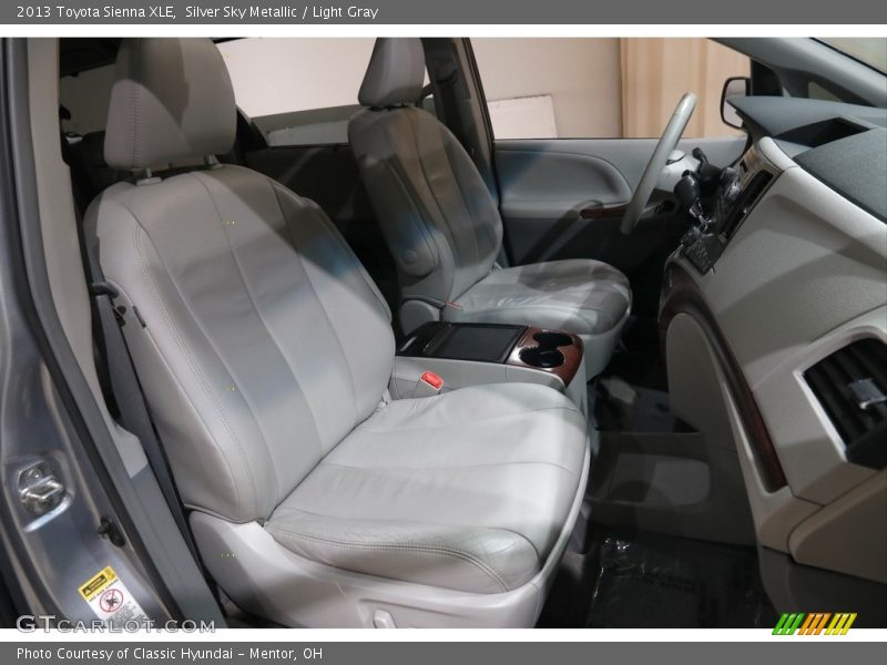 Silver Sky Metallic / Light Gray 2013 Toyota Sienna XLE