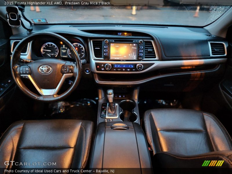 Predawn Gray Mica / Black 2015 Toyota Highlander XLE AWD