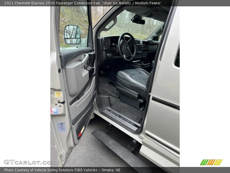 Silver Ice Metallic / Medium Pewter 2021 Chevrolet Express 2500 Passenger Conversion Van
