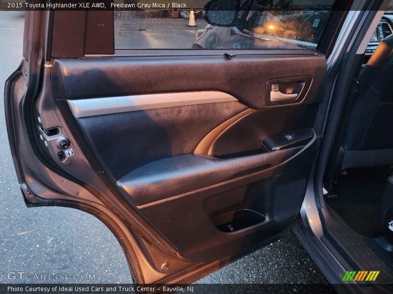Predawn Gray Mica / Black 2015 Toyota Highlander XLE AWD