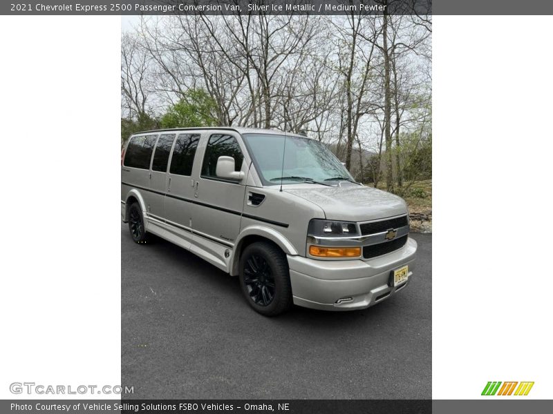 Front 3/4 View of 2021 Express 2500 Passenger Conversion Van