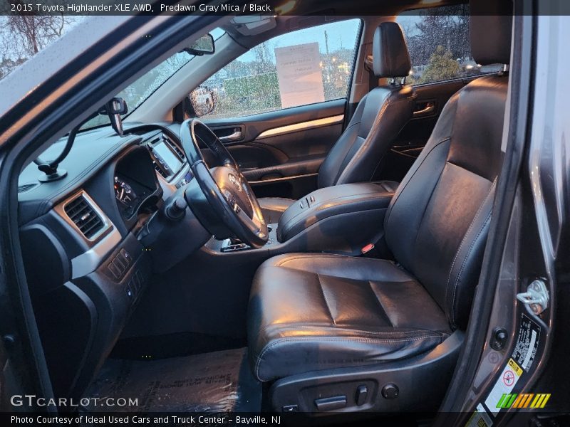 Predawn Gray Mica / Black 2015 Toyota Highlander XLE AWD