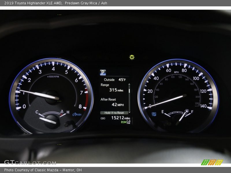 Predawn Gray Mica / Ash 2019 Toyota Highlander XLE AWD