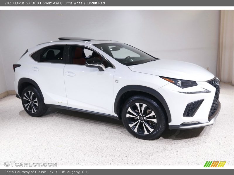 Ultra White / Circuit Red 2020 Lexus NX 300 F Sport AWD