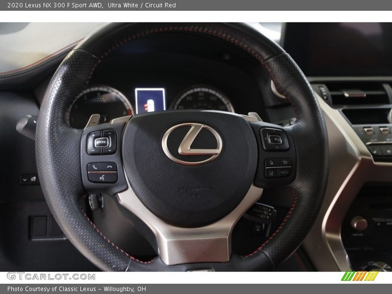 Ultra White / Circuit Red 2020 Lexus NX 300 F Sport AWD