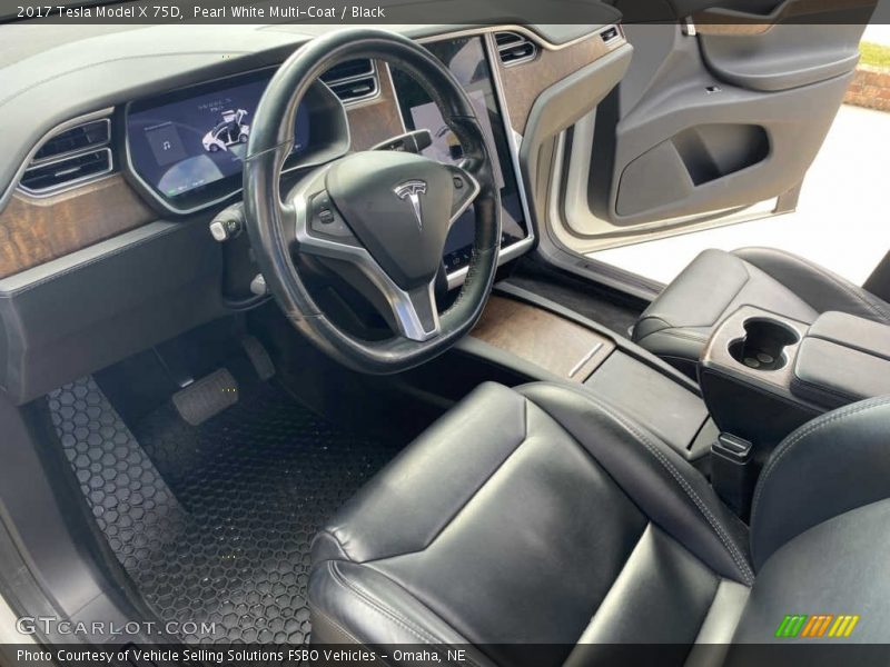 Front Seat of 2017 Model X 75D