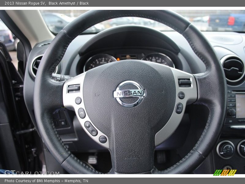 Black Amethyst / Black 2013 Nissan Rogue SV