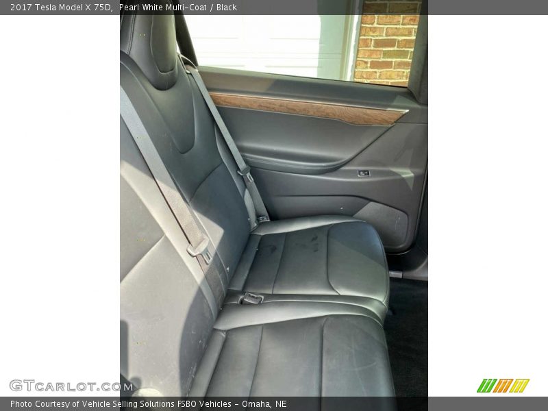 Pearl White Multi-Coat / Black 2017 Tesla Model X 75D