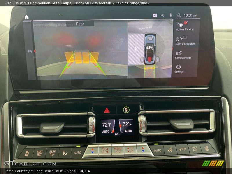 Brooklyn Gray Metallic / Sakhir Orange/Black 2023 BMW M8 Competition Gran Coupe