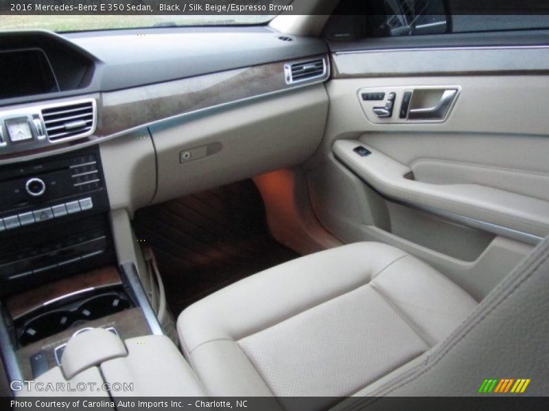 Black / Silk Beige/Espresso Brown 2016 Mercedes-Benz E 350 Sedan