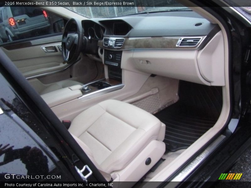 Black / Silk Beige/Espresso Brown 2016 Mercedes-Benz E 350 Sedan