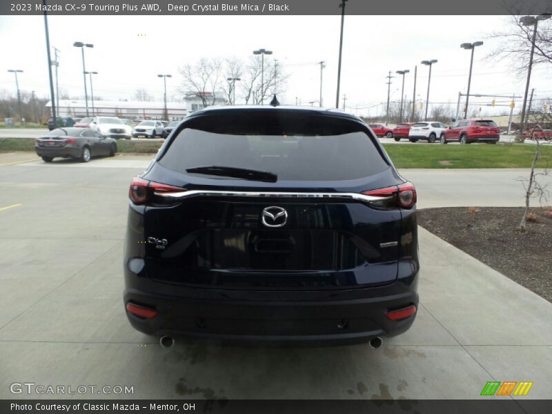 Deep Crystal Blue Mica / Black 2023 Mazda CX-9 Touring Plus AWD