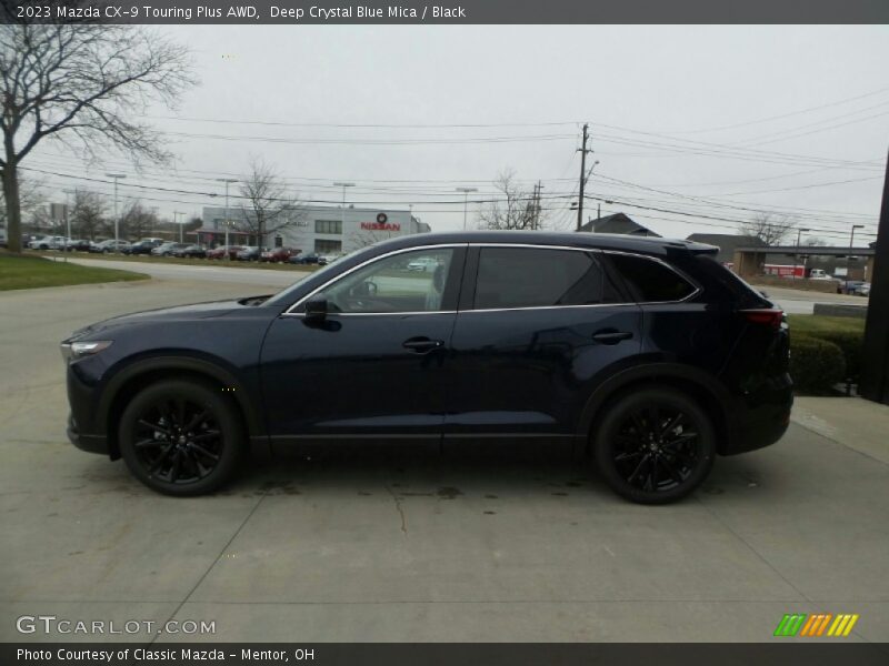 Deep Crystal Blue Mica / Black 2023 Mazda CX-9 Touring Plus AWD