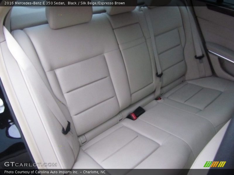 Black / Silk Beige/Espresso Brown 2016 Mercedes-Benz E 350 Sedan