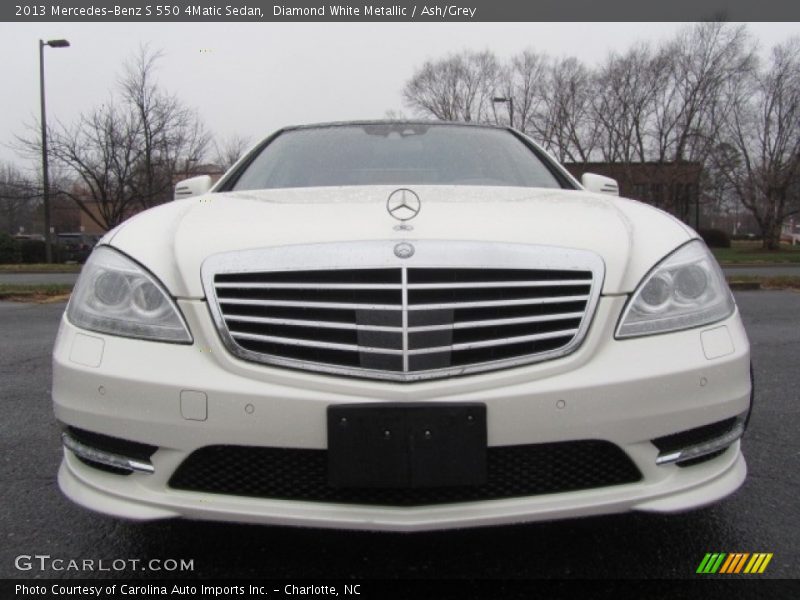 Diamond White Metallic / Ash/Grey 2013 Mercedes-Benz S 550 4Matic Sedan