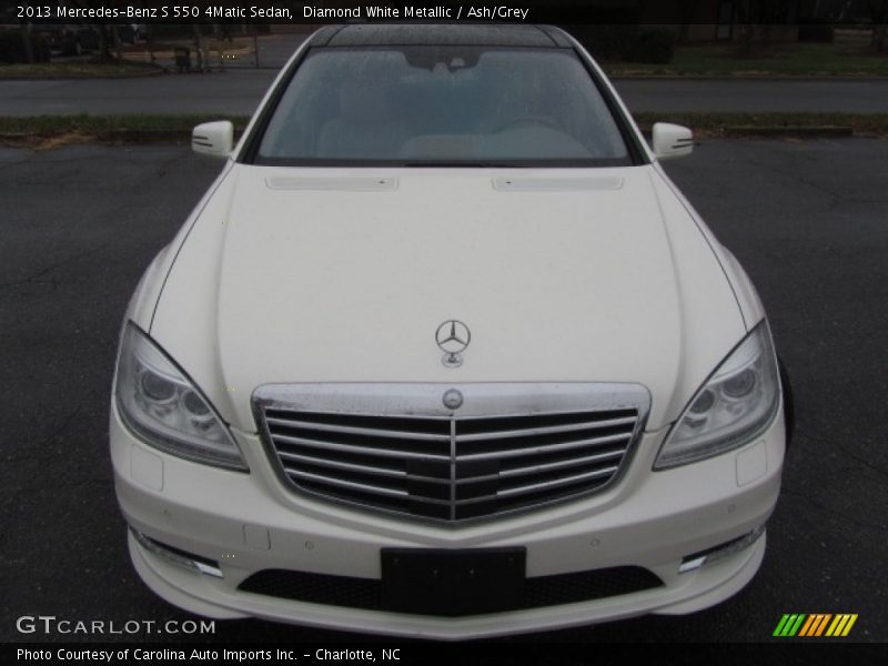 Diamond White Metallic / Ash/Grey 2013 Mercedes-Benz S 550 4Matic Sedan