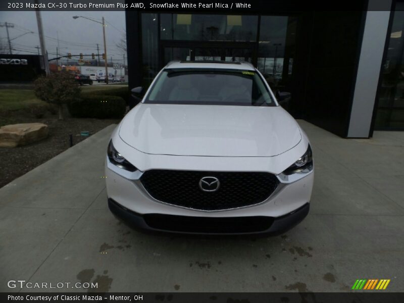 Snowflake White Pearl Mica / White 2023 Mazda CX-30 Turbo Premium Plus AWD