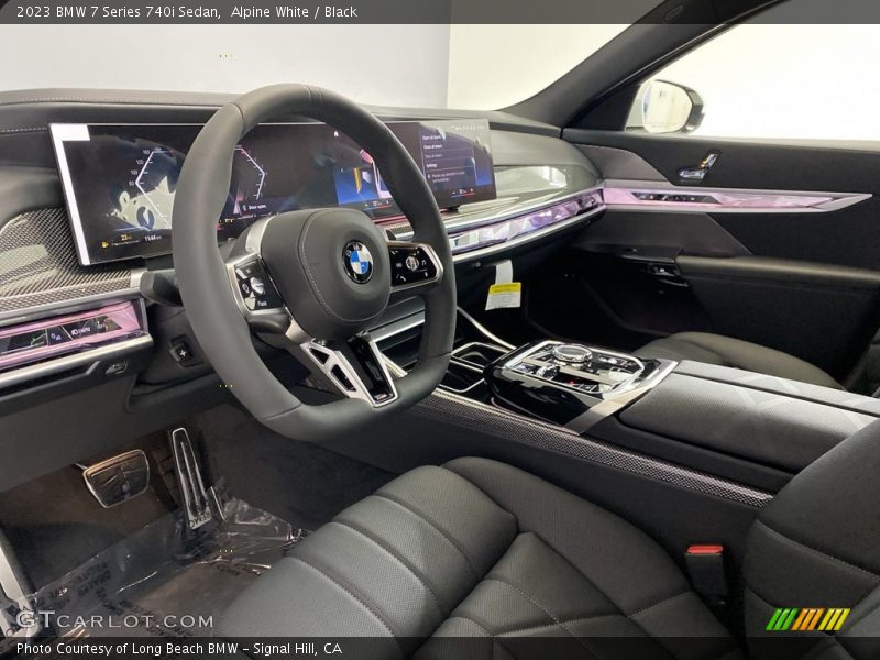  2023 7 Series 740i Sedan Black Interior