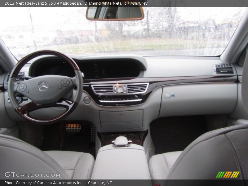 Diamond White Metallic / Ash/Grey 2013 Mercedes-Benz S 550 4Matic Sedan