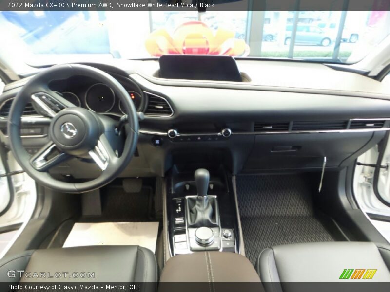Snowflake White Pearl Mica / Black 2022 Mazda CX-30 S Premium AWD