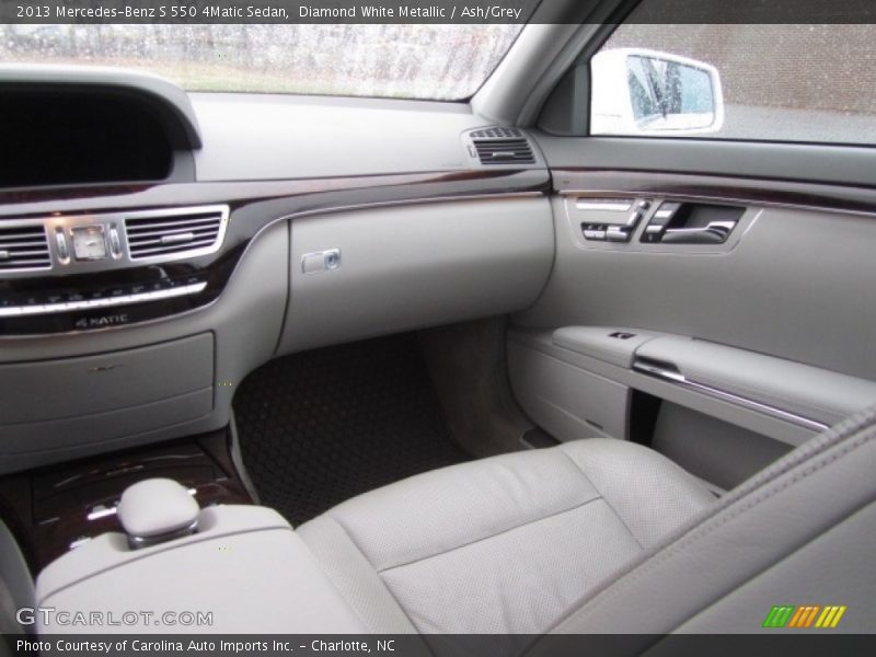 Diamond White Metallic / Ash/Grey 2013 Mercedes-Benz S 550 4Matic Sedan