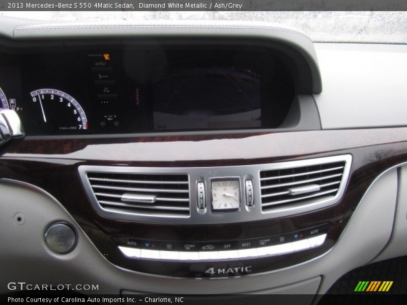 Diamond White Metallic / Ash/Grey 2013 Mercedes-Benz S 550 4Matic Sedan