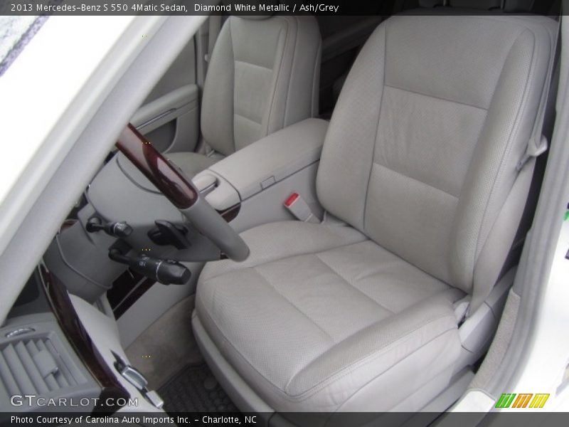Diamond White Metallic / Ash/Grey 2013 Mercedes-Benz S 550 4Matic Sedan