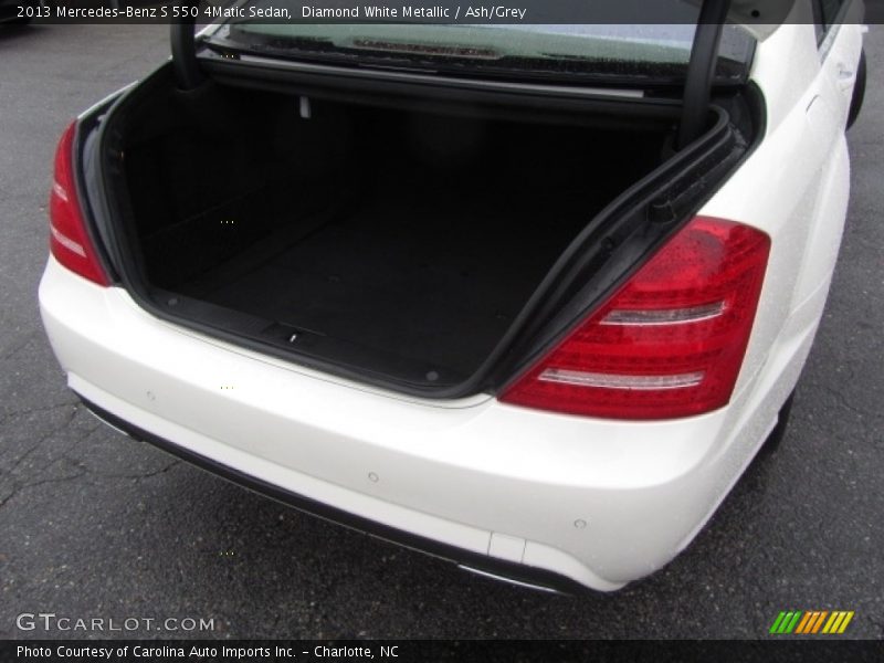 Diamond White Metallic / Ash/Grey 2013 Mercedes-Benz S 550 4Matic Sedan