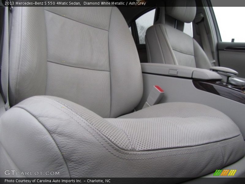 Diamond White Metallic / Ash/Grey 2013 Mercedes-Benz S 550 4Matic Sedan