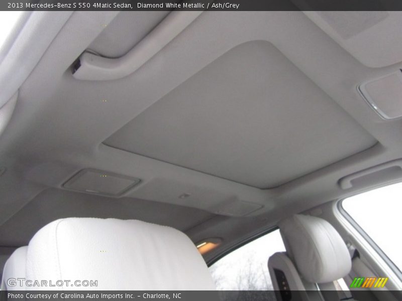 Diamond White Metallic / Ash/Grey 2013 Mercedes-Benz S 550 4Matic Sedan