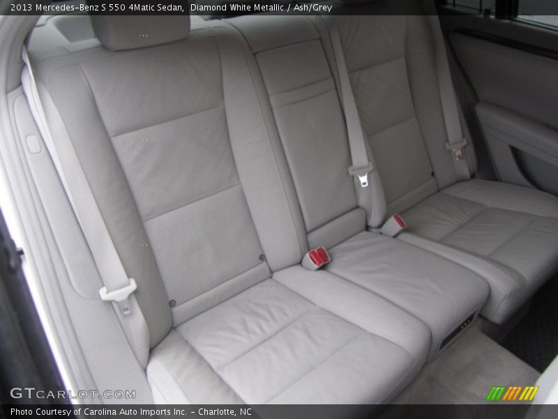 Diamond White Metallic / Ash/Grey 2013 Mercedes-Benz S 550 4Matic Sedan