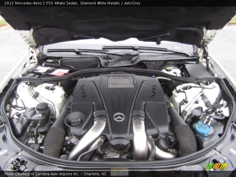 Diamond White Metallic / Ash/Grey 2013 Mercedes-Benz S 550 4Matic Sedan