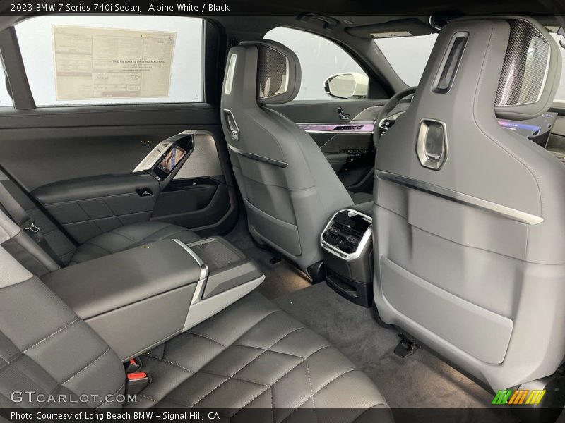 Rear Seat of 2023 7 Series 740i Sedan