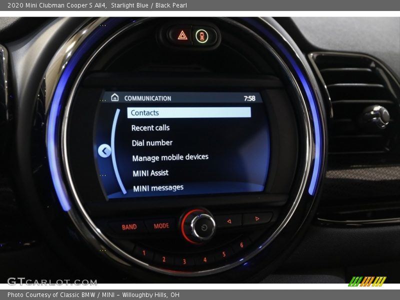 Starlight Blue / Black Pearl 2020 Mini Clubman Cooper S All4