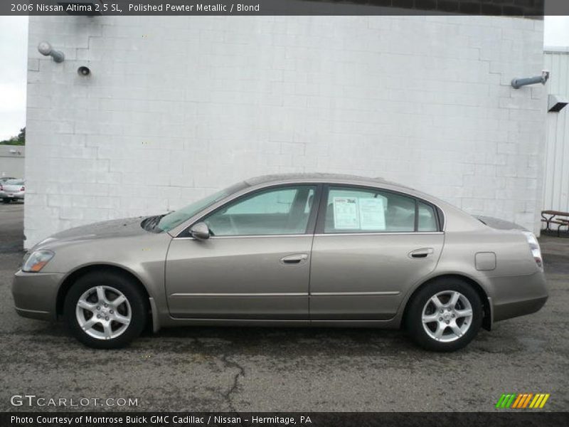Polished Pewter Metallic / Blond 2006 Nissan Altima 2.5 SL