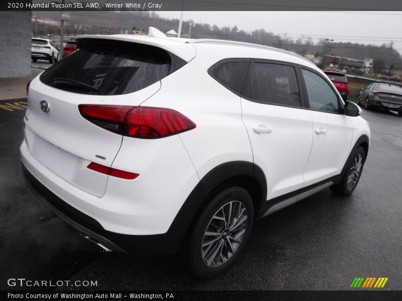 Winter White / Gray 2020 Hyundai Tucson SEL AWD