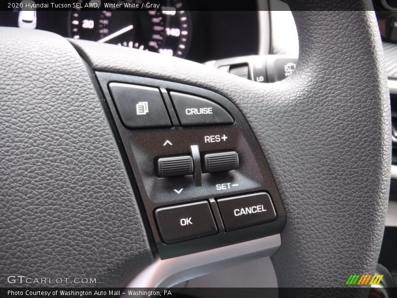 Winter White / Gray 2020 Hyundai Tucson SEL AWD