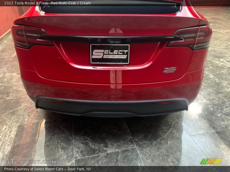 Red Multi-Coat / Cream 2022 Tesla Model X Plaid