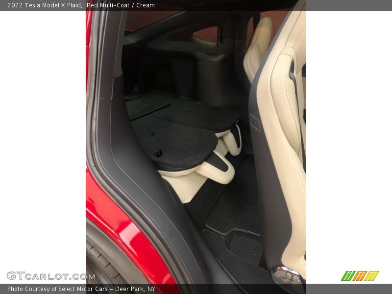 Red Multi-Coat / Cream 2022 Tesla Model X Plaid