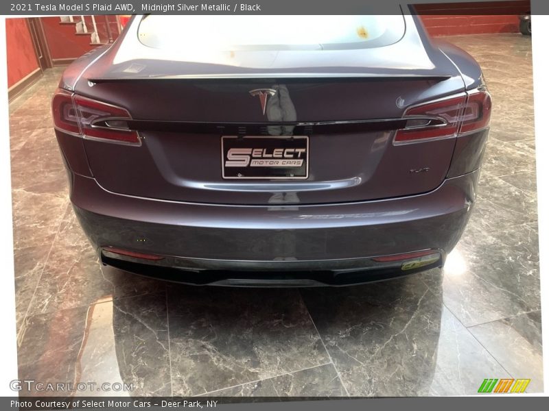 Midnight Silver Metallic / Black 2021 Tesla Model S Plaid AWD