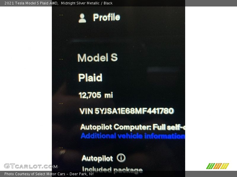 Midnight Silver Metallic / Black 2021 Tesla Model S Plaid AWD