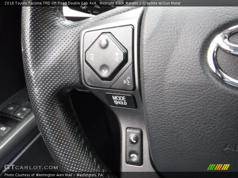 Midnight Black Metallic / Graphite w/Gun Metal 2018 Toyota Tacoma TRD Off Road Double Cab 4x4