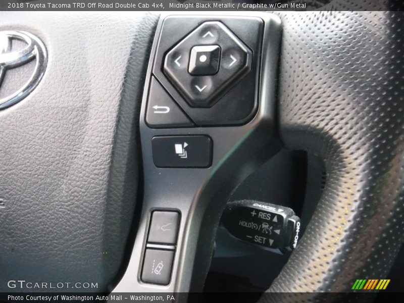 Midnight Black Metallic / Graphite w/Gun Metal 2018 Toyota Tacoma TRD Off Road Double Cab 4x4