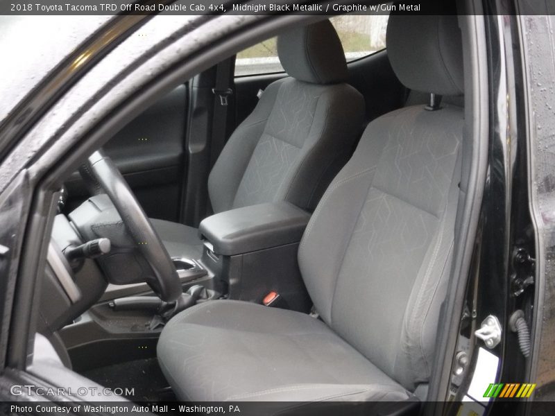 Midnight Black Metallic / Graphite w/Gun Metal 2018 Toyota Tacoma TRD Off Road Double Cab 4x4